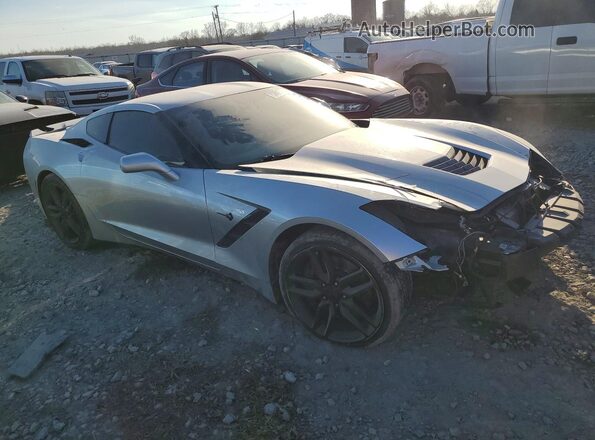 1G1YG2D72H5124294 2017 CHEVROLET CORVETTE Серебряный Передняя правая четверть