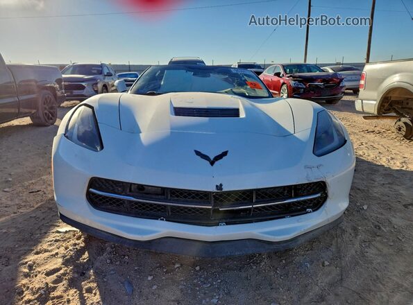 1G1YM2D72J5102245 2018 CHEVROLET CORVETTE Белый Вид спереди