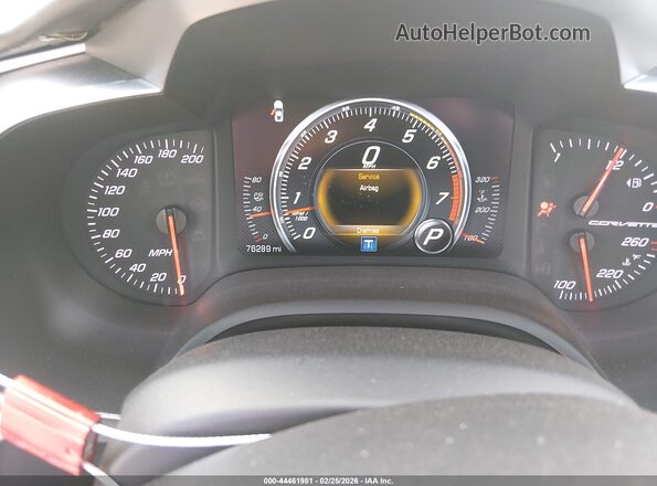 1G1YM2D73G5111075 2016 CHEVROLET CORVETTE Gray Widok tylnych siedzeń