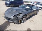 2016 Chevrolet Corvette Stingray Z51 Gray vin: 1G1YM2D73G5111075