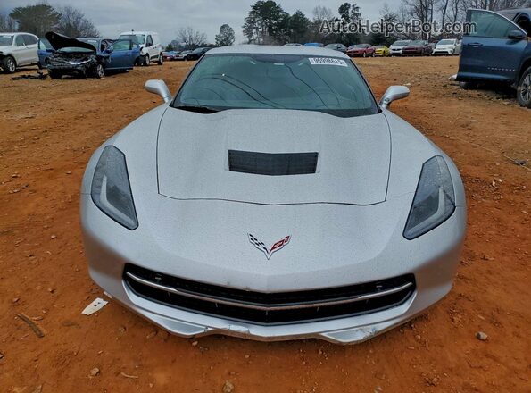 1G1YM2D79H5118078 2017 CHEVROLET CORVETTE Silver Widok z przodu