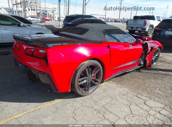 1G1YM3D77H5121342 2017 CHEVROLET CORVETTE Красный Задняя правая четверть