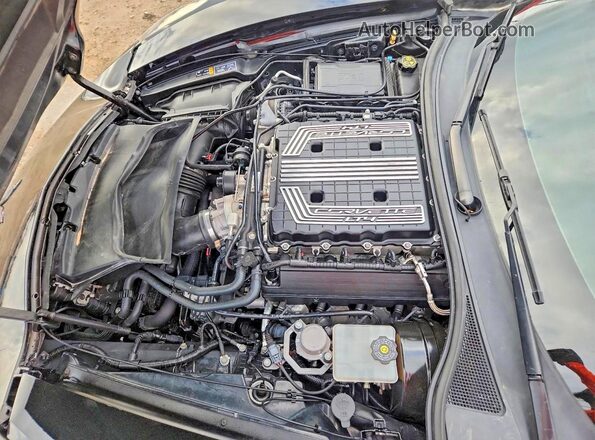 1G1YP2D62K5605967 2019 CHEVROLET CORVETTE Черный Вид подкапотного пространства