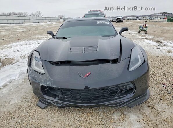 1G1YY2D78J5101038 2018 CHEVROLET CORVETTE Черный Вид спереди