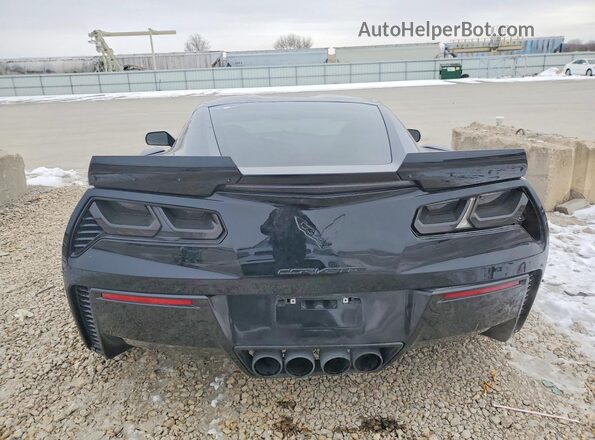 1G1YY2D78J5101038 2018 CHEVROLET CORVETTE Черный Вид сзади