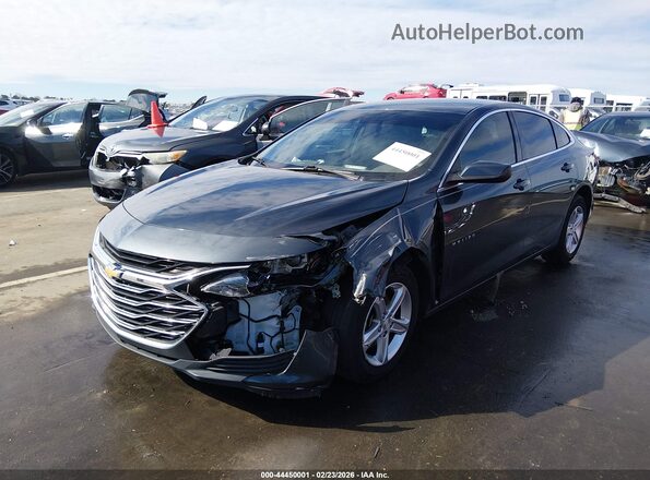 1G1ZB5ST1MF044963 2021 CHEVROLET MALIBU Gray წინა მარცხენა ხედი სამი მეოთხედიდან