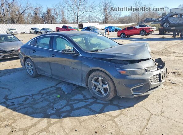 1G1ZB5ST2HF209666 2017 CHEVROLET MALIBU Серый Передняя правая четверть