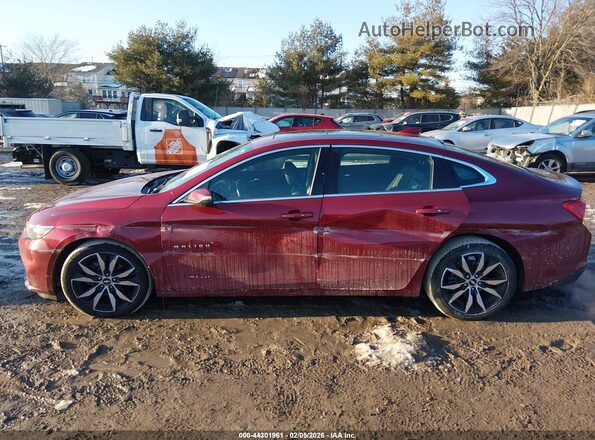 1G1ZD5ST3JF208221 2018 CHEVROLET MALIBU Бордовый Вид задней части салона