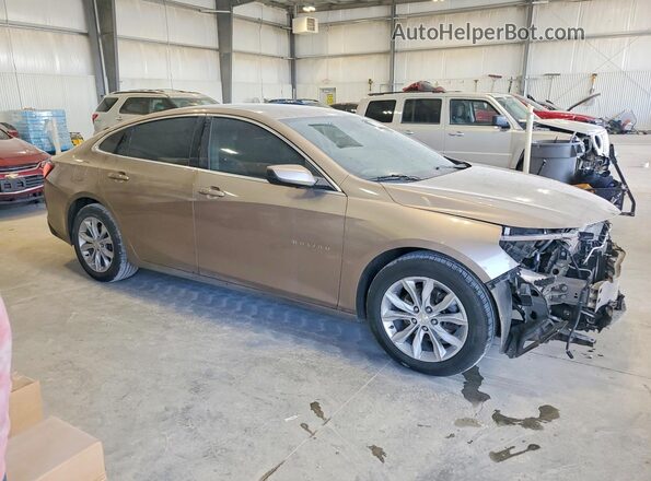 1G1ZD5ST5KF104329 2019 CHEVROLET MALIBU Желто-коричневый Передняя правая четверть
