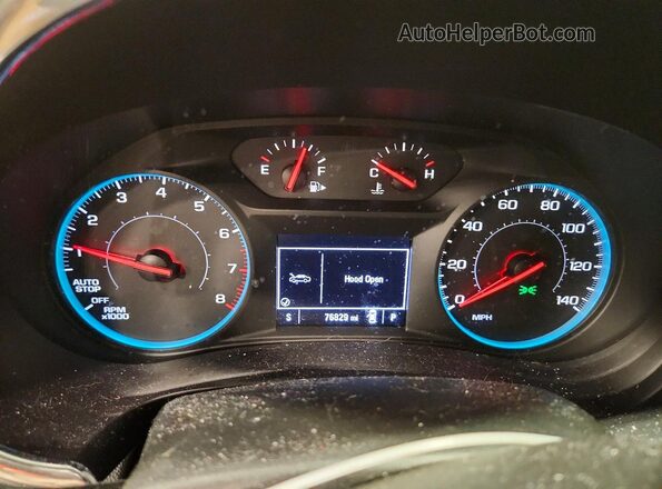 1G1ZD5STXKF133003 2019 CHEVROLET MALIBU Blue ხელსაწყოთა პანელის ხედი
