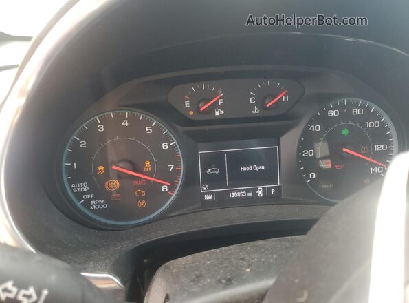 1G1ZE5ST2HF280728 2017 CHEVROLET MALIBU Black Widok zestawu wskaźników