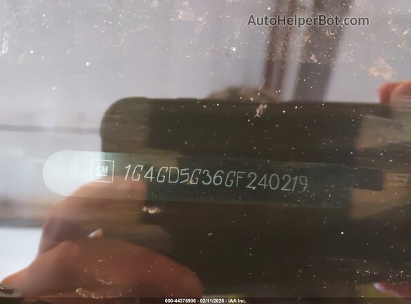 1G4GD5G36GF240219 2016 BUICK LACROSSE Серебряный Вид подкапотного пространства