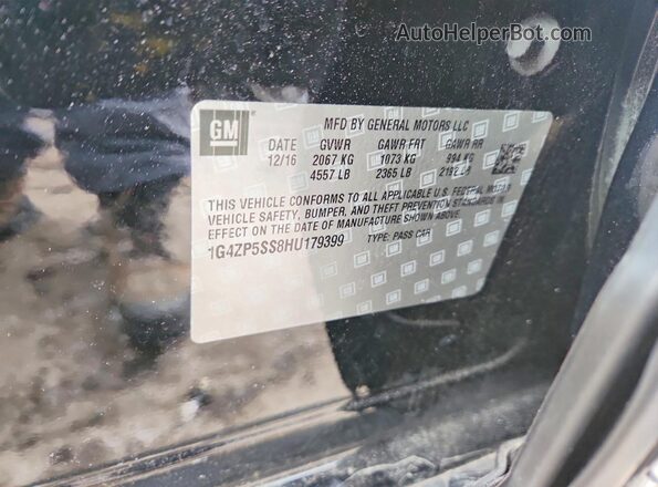 1G4ZP5SS8HU179399 2017 BUICK LACROSSE Черный Вид подкапотного пространства