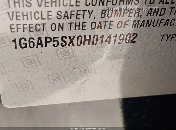 1G6AP5SX0H0141902 2017 CADILLAC CTS Черный Вид подкапотного пространства