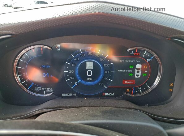 1G6AS5SS7J0170130 2018 CADILLAC CTS Серый Вид щитка приборов