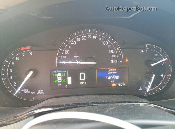 1G6AW5SX0H0170870 2017 CADILLAC CTS Белый Вид щитка приборов