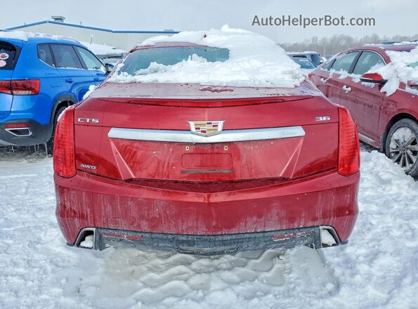 1G6AX5SS0K0114677 2019 CADILLAC CTS Red Вид ззаду