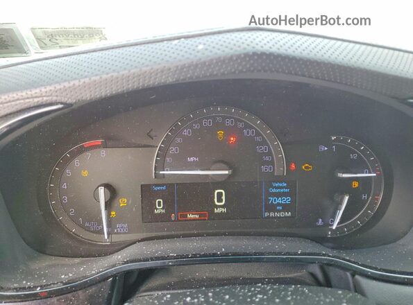 1G6AX5SS0K0114677 2019 CADILLAC CTS Red Вид щитка приладів