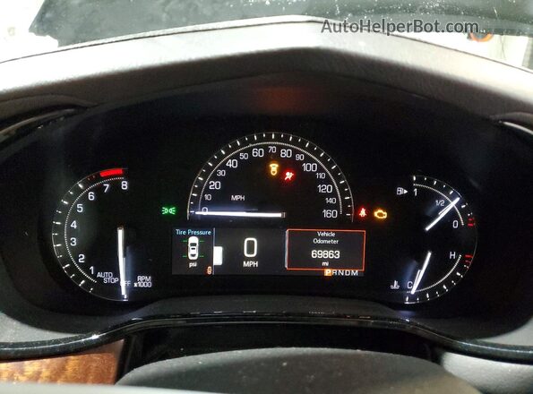1G6AX5SSXK0103251 2019 CADILLAC CTS Black Vista del cuadro de instrumentos
