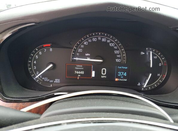 1G6AX5SX7K0141788 2019 CADILLAC CTS Черный Вид щитка приборов