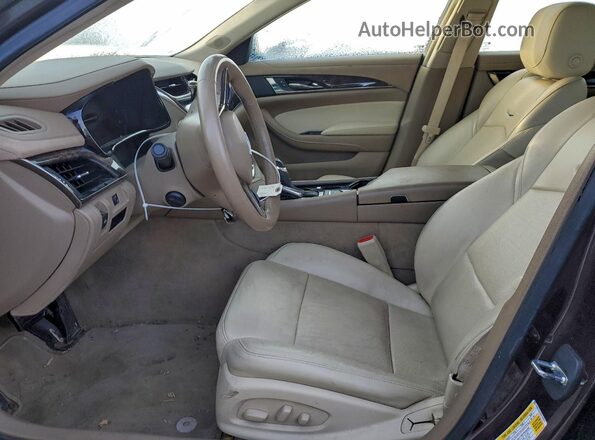 1G6AX5SX8G0109374 2016 CADILLAC CTS Бордовый Вид салона спереди