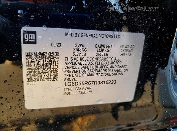 1G6D35R67R0810223 2024 CADILLAC CT5 Черный Вид подкапотного пространства