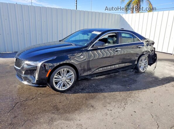 1G6DF5RK6R0116627 2024 CADILLAC CT4 Черный Передняя левая четверть