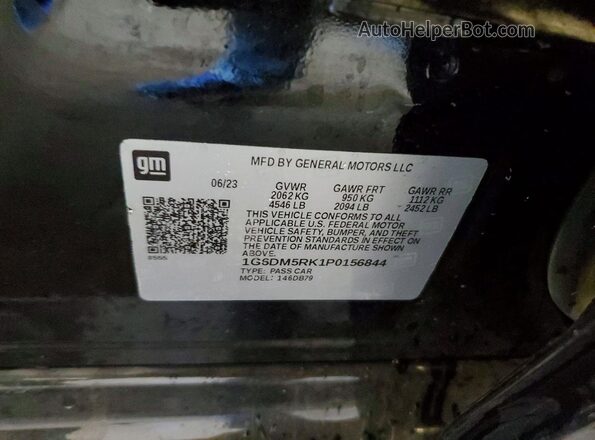 1G6DM5RK1P0156844 2023 CADILLAC CT5 Черный Вид подкапотного пространства