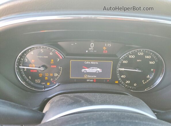 1G6DM5RK6N0116286 2022 CADILLAC CT5 White ხელსაწყოთა პანელის ხედი