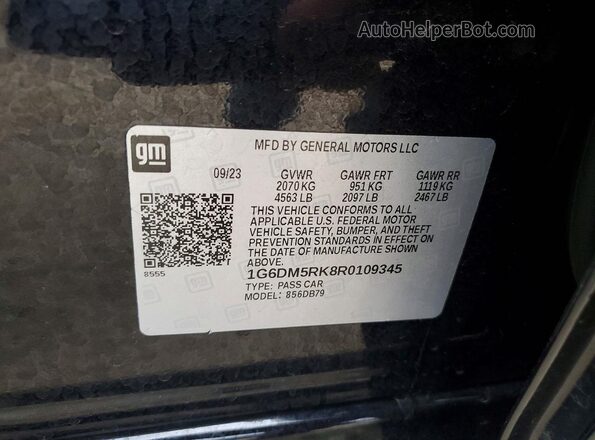 1G6DM5RK8R0109345 2024 CADILLAC CT5 Black Widok komory silnika