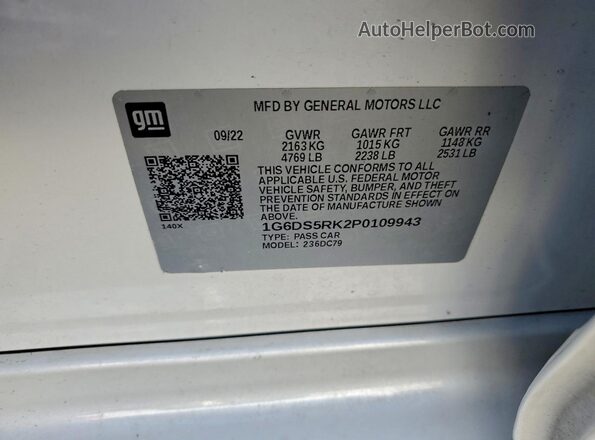 1G6DS5RK2P0109943 2023 CADILLAC CT5 White Widok komory silnika