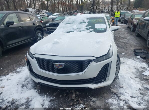 1G6DS5RW1P0156951 2023 CADILLAC CT5 White Widok zestawu wskaźników