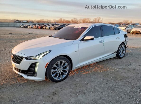 1G6DT5RW5R0103430 2024 CADILLAC CT5 White წინა მარცხენა ხედი სამი მეოთხედიდან