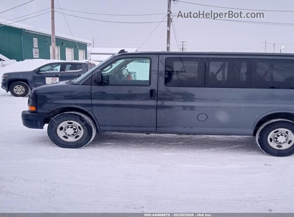 1GAWGEFF8G1314264 2016 CHEVROLET EXPRESS Серый Задняя левая четверть