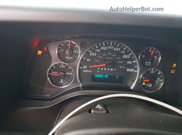 1GAZGPFG5K1258116 2019 CHEVROLET EXPRESS Белый Вид щитка приборов