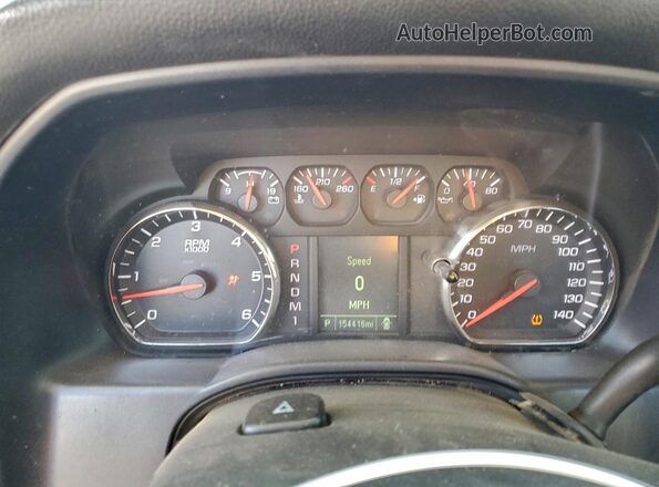 1GC0KUEG2GZ323060 2016 CHEVROLET SILVERADO Белый Вид щитка приборов