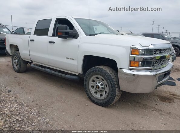 1GC1CREG6KF125929 2019 CHEVROLET SILVERADO Белый Передняя правая четверть