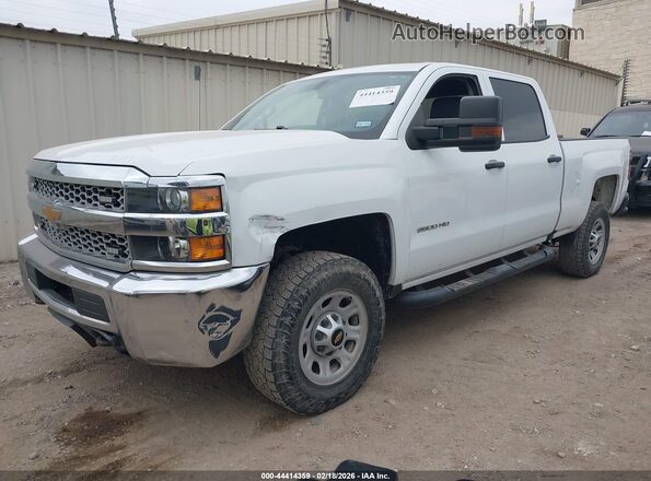 1GC1CREG6KF125929 2019 CHEVROLET SILVERADO Белый Передняя левая четверть
