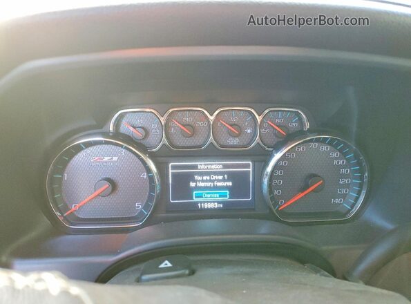 1GC4KXCY3KF155762 2019 CHEVROLET SILVERADO White Widok zestawu wskaźników