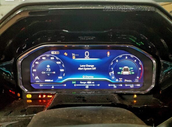 1GC4YNEY7RF272836 2024 CHEVROLET SILVERADO White Vista del cuadro de instrumentos