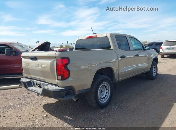 1GCGSBEC9P1263504 2023 CHEVROLET COLORADO Желто-коричневый Задняя правая четверть