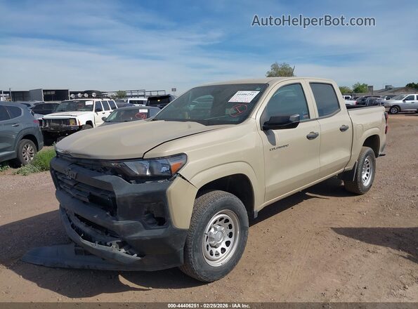 1GCGSBEC9P1263504 2023 CHEVROLET COLORADO Желто-коричневый Передняя левая четверть