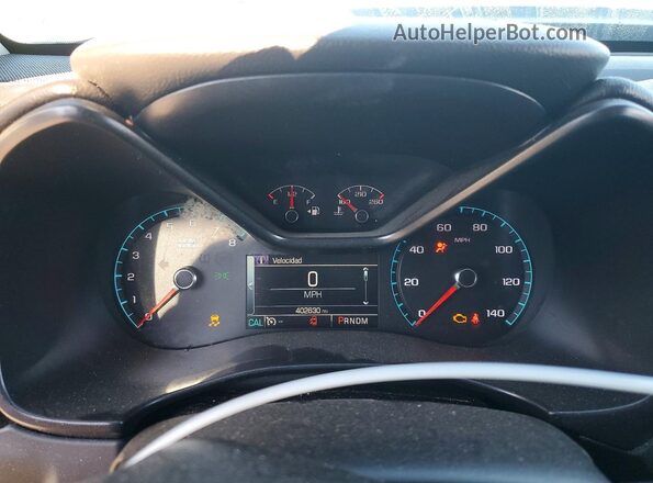 1GCGSCE31G1234939 2016 CHEVROLET COLORADO Black Вид щитка приладів