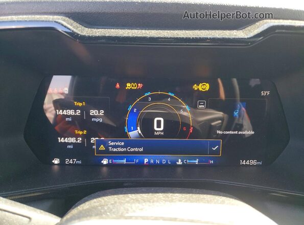 1GCGSCEC8R1206056 2024 CHEVROLET COLORADO Серебряный Вид щитка приборов