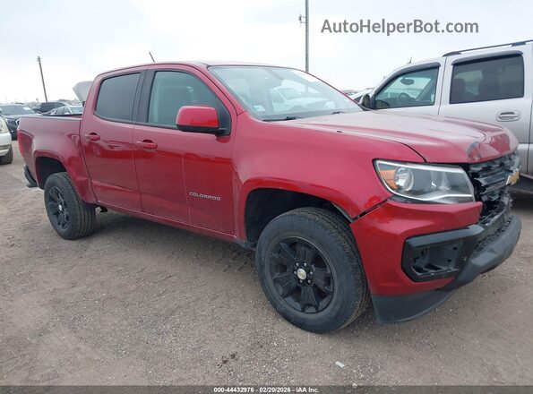 1GCGSCEN6M1128533 2021 CHEVROLET COLORADO Red Przód prawy