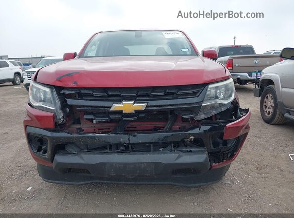 1GCGSCEN6M1128533 2021 CHEVROLET COLORADO Red Widok z przodu