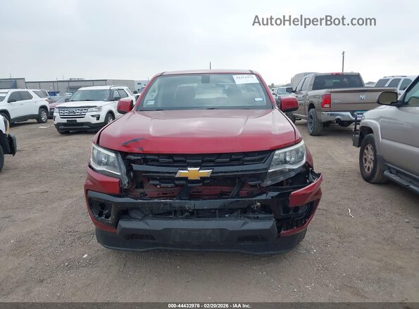 1GCGSCEN6M1128533 2021 CHEVROLET COLORADO Red Widok wnętrza z tyłu