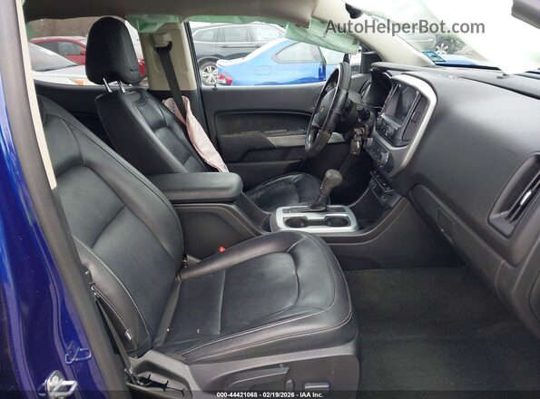 1GCGTCE35G1301684 2016 CHEVROLET COLORADO Синий Вид салона спереди