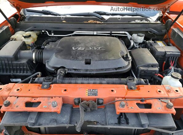 1GCGTCEN0K1233885 2019 CHEVROLET COLORADO Оранжевый Вид задней части салона