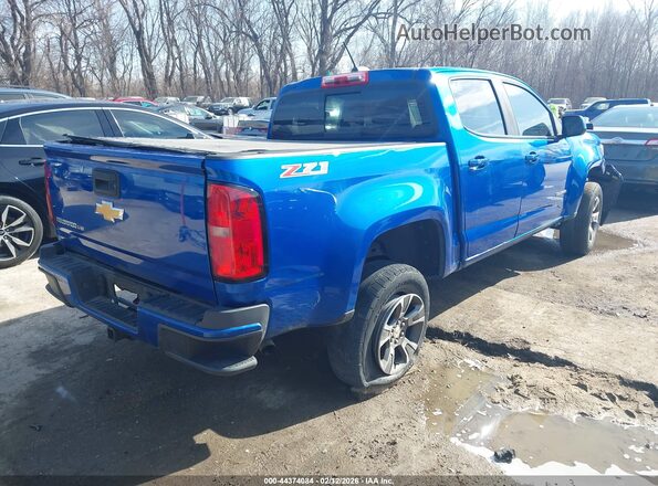 1GCGTDEN4J1217452 2018 CHEVROLET COLORADO Синий Задняя правая четверть